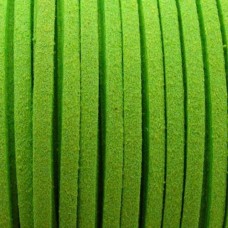 Cordão de Camurça 5 mm Verde Fluorescente m 5 metros