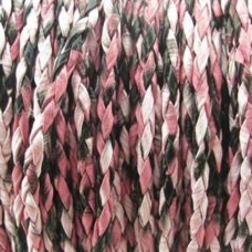 Fio Couro Ecológico Trançado Mesclado 3 mm 1 metro