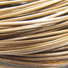 Fio de couro natural chocolate 1 mm 1 metro