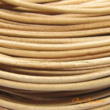 Fio de couro natural 2.5 mm 1 metro