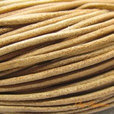 Fio de couro natural 2 mm 1 metro