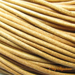 Fio de couro natural 3 mm 1 metro