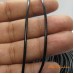 Fio de couro natural preto 2 mm 1 metro