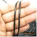 Fio de couro natural preto 3 mm 1 metro