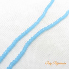 Cristal azul opaco 03 mm fio com 150 peças