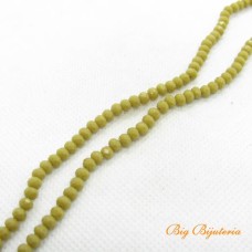 Cristal 04 mm mostarda escura fio com 150 peças