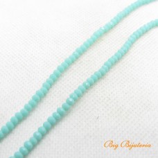 Cristal turquesa 03 mm fio com 150 peças