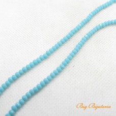 Cristal turquesa escuro 03 mm fio com 150 peças