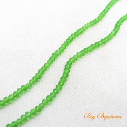 Cristal verde transparente 03 mm fio com 150 peças