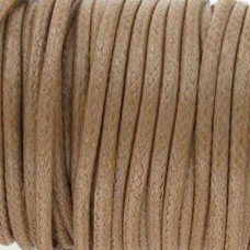 Fio encerado coreano Bege 2 mm 10 metros