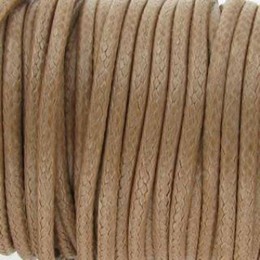 Fio encerado coreano Bege 2 mm 10 metros