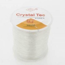 Fio de silicone 0.7 mm transparente 100  metros