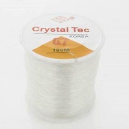 Fio de silicone 0.7 mm transparente 100  metros