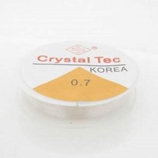 Fio de silicone 0.7 mm transparente 10  metros
