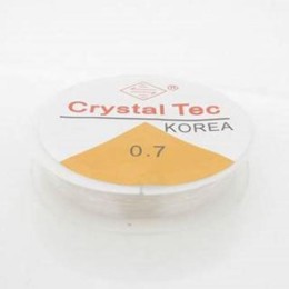 Fio de silicone 0.7 mm transparente 10  metros