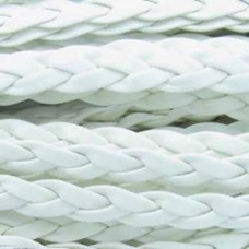 Fio Trançado Achatado Marfim 6 mm 1 metro