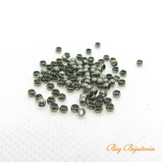 Fixador bolinha grafite 2.5x2.5 mm 100 unidades