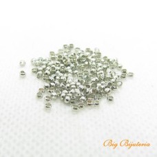 Fixador bolinha níquel 2x2 mm 100 unidades