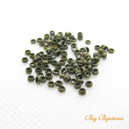 Fixador bolinha ouro velho 2.5x2.5 mm 100 unidades