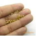 Fixador ouro flash 1.5x1.5 mm 100 unidades