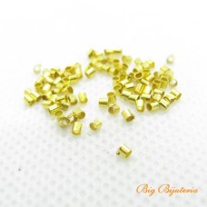 Fixador ouro flash 2x2 mm 100 unidades