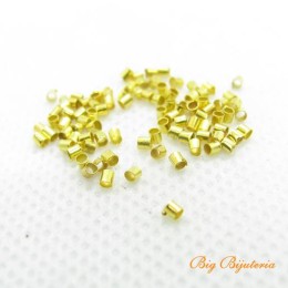 Fixador ouro flash 2x2 mm 100 unidades