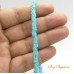 Flor de fimo 5 mm turquesa 1 Fio