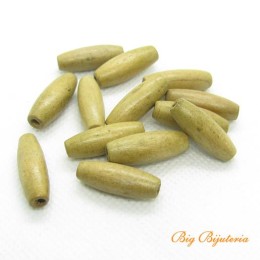 Madeira azeitona 23x08 mm bege 10 gramas