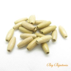 Madeira azeitona 22x08 mm bege 10 gramas