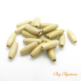 Madeira azeitona 22x08 mm bege 10 gramas