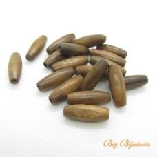 Madeira azeitona 23x08 mm marrom 10 gramas