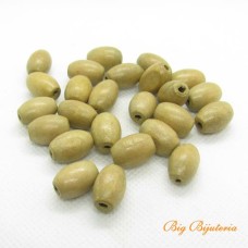 Madeira azeitona 12x08 mm bege 10 gramas