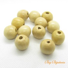 Bola 15 mm Madeira bege 10 g