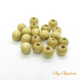 Bola 12 mm Madeira bege 10 g
