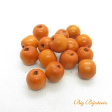 Madeira bola 12 mm laranja 10 gramas