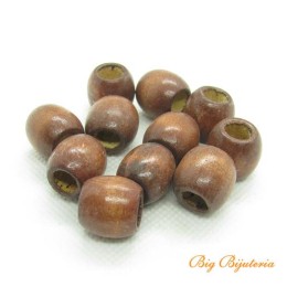 Madeira bola 15 mm marrom 10 gramas
