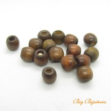 Madeira bola 12 mm marrom 10 gramas