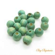 Bola 10 mm Madeira turquesa 10 g