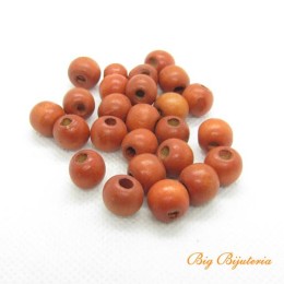 Bola 08 mm Madeira vermelho 10 g