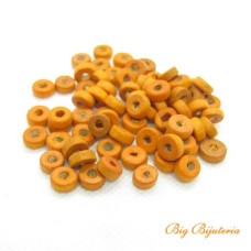 Madeira disco 08 mm laranja 10 gramas