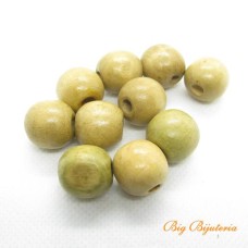 Madeira bege 15 mm 25 g aprox. 19 unidades