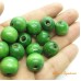 Madeira verde 15 mm bola 25 g aprox. 19 unidades