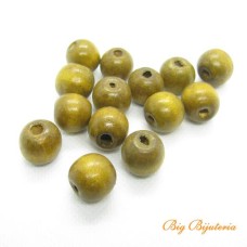 Madeira marrom 14 mm bola 25 g aprox. 19 unidades