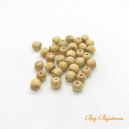 Madeira marrom claro 07 mm bola 25 gramas