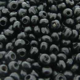 Madeira Preto 04 mm Bola 25 g aprox. 1200  unidades