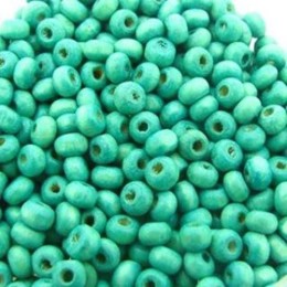 Madeira Turquesa 4 mm disco 25 g aprox. 2.100 Unidades