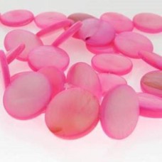 Madrepérola Pastilha Rosa 15x15 mm 1 Fio com aprox. 22  unidades