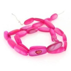 Madrepérola Pink 14x5 mm 1 Fio com aprox. 20  unidades