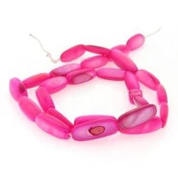 Madrepérola Pink 14x5 mm 1 Fio com aprox. 20  unidades