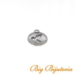 Medalha Grafite 12x12x02 mm Paz 3  unidades